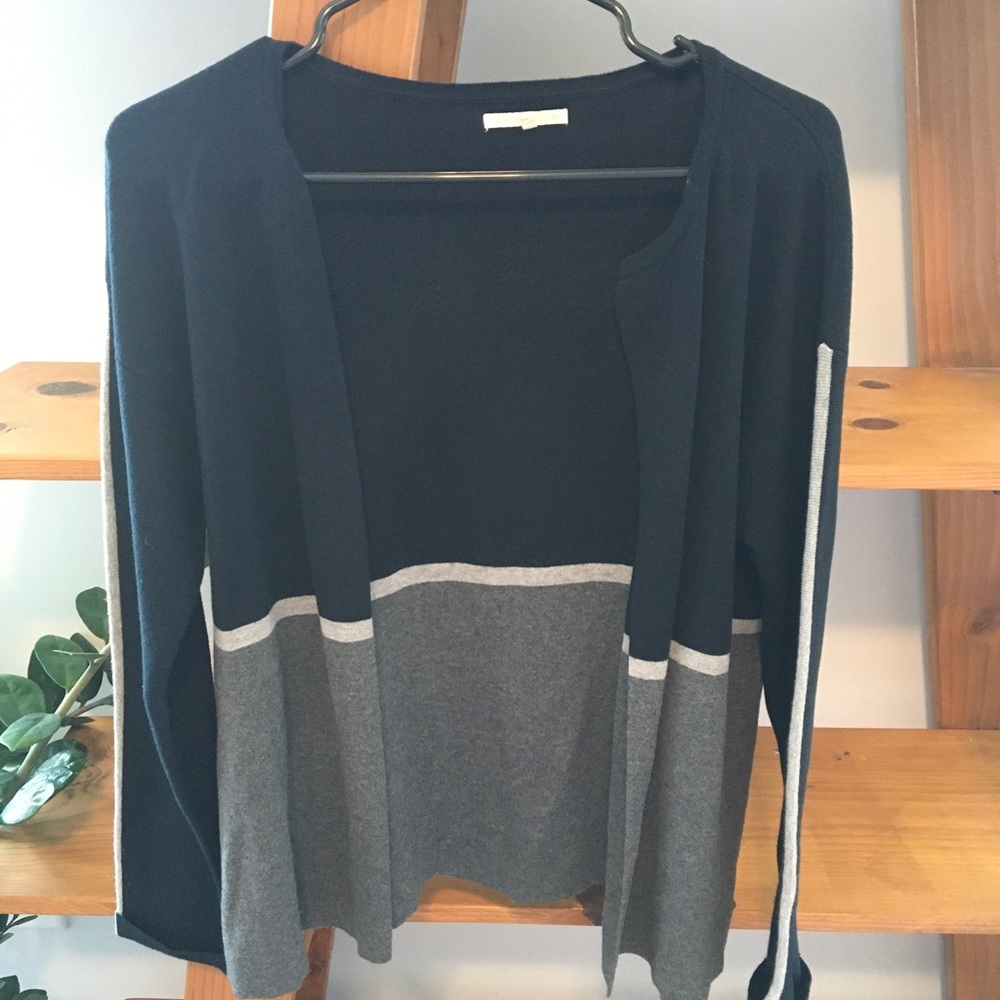 Rabalder navy gray cardigan